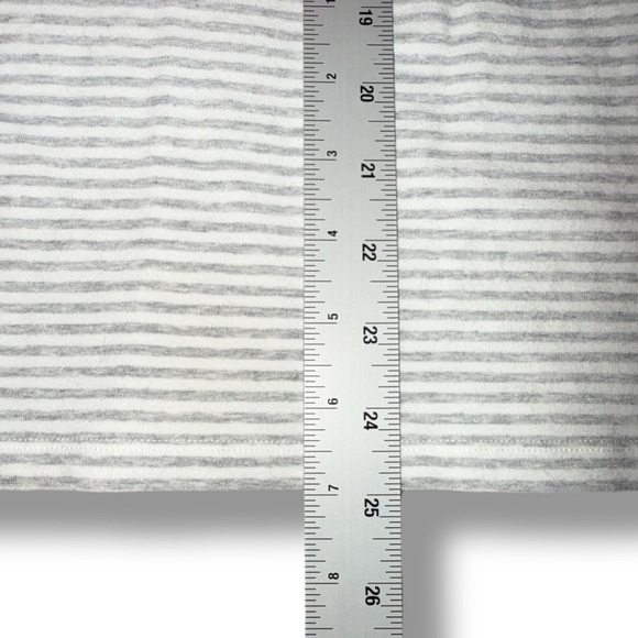 TALBOTS Pima Cotton Blend Tank - Paloma Stripe - Grey Sky Heather/White Plus 1X - Picture 7 of 12